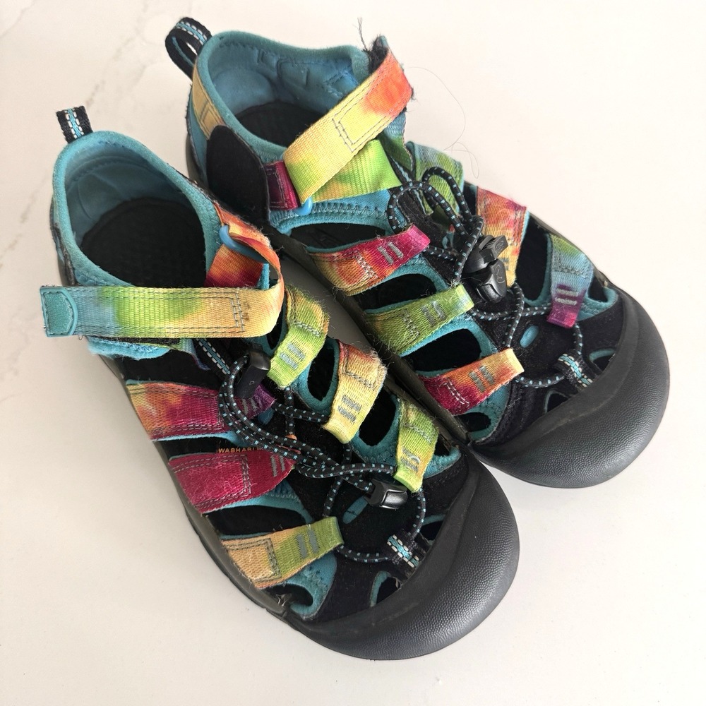 Keen Newport H2 Sandals Kids Size 4 Multicolor Tie Dye Outdoor Water Shoes